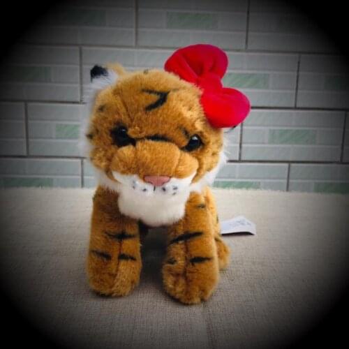 2019 Cute Soft Simulationhello Tiger Plush Toy Children Kids Boys Girls Birthday Gift 18cm