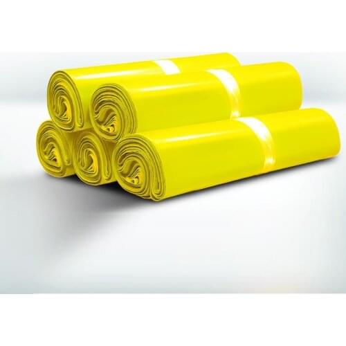 50pcs Yellow Plastic Mailer Shipping Package Envelope Bag Self Adhesive Poly Currier Bag Product Packaging Bag Strong Adhesive