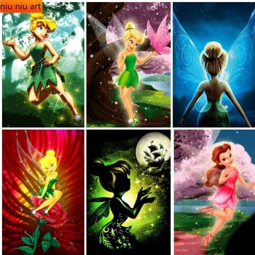 5D Diy Round Diamond Painting Diamond Embroidery Flower Fairy Dream Moon Boat Full Square Cross Stitch Home Decoration Painting