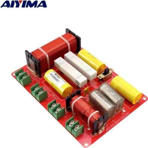 AIYIMA 1Pcs 250W Audio Speaker Frequency Divider Filter Crossover 3 Way Home Theater HiFi Music Three Way Crossover Audio Board