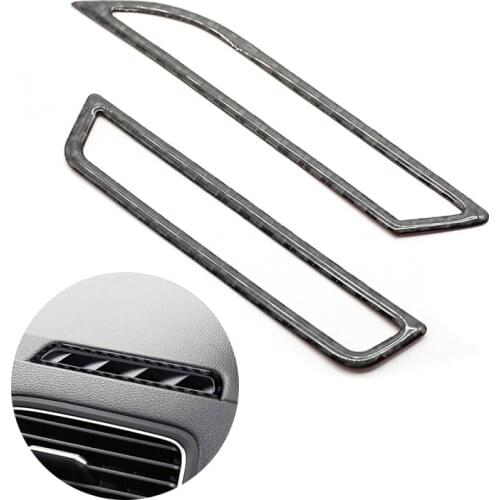 For VW Golf 7 MK7 2013 2014 2015 2016 2017 Carbon Fiber Car Side Air Conditioning Air Outlet Vent Cover
