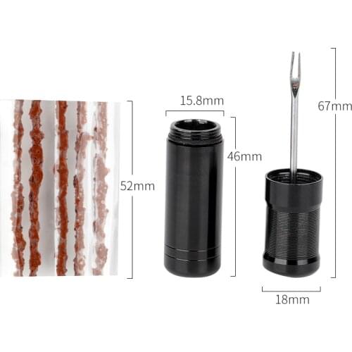 Deemount Bicycle Tubeless Tire Repair Tool Tyre Drill Puncture For Urgent Glue Free Repair Optional Rubber Stripe Dropshiping