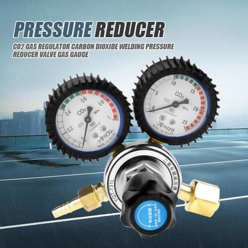 Carbon Dioxide Heated Pressure Reducer Valves CO2 Flowmeter Welding Weld Pressure Gauges CO2 Gas Bottle Argon Regulator