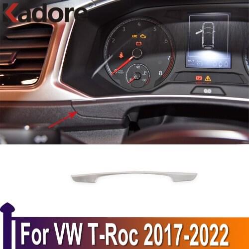 For Volkswagen T-Roc TROC 2017 2018 2019 Car Dashboard Instrument Panel Cover Trim Decorative Sticker Interior Accessories