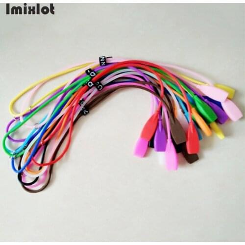 1 PC Candy Color Elastic Silicone Eyeglasses Straps Sunglasses Chain Sports Anti-Slip String Glasses Ropes Band Cord Holder