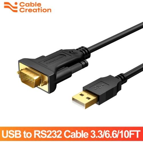 USB to RS232 Adapter with Prolific PL2303 Chipset, CableCreation Gold Plated USB 2.0 to RS232 Male DB9 Serial Converter Cable