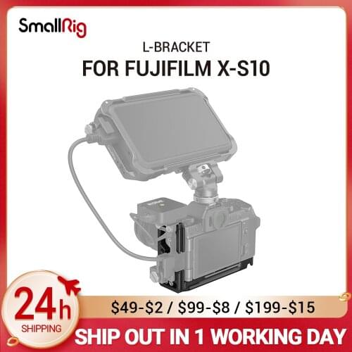 SmallRig Camera L-Bracket for FUJIFILM X-S10 Camera w/ Arca-Type 1/4" Accessory Threads Quick Release L plate 3086