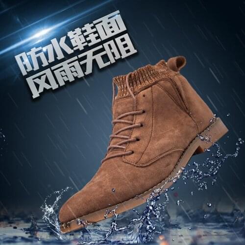 For outdoor male masculino brown leather ocio boots casual footwear shoes Casual black men mens Sneaker man shoe flat sport hot