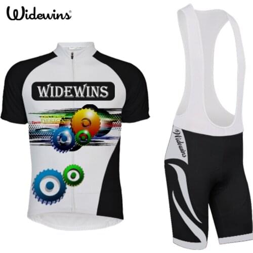 Widewins 2017 Cycling Set Kit Breathable Quick Dry Mountain Bike Bicycle Jerseys Set Cycling Clothing gear men 5319