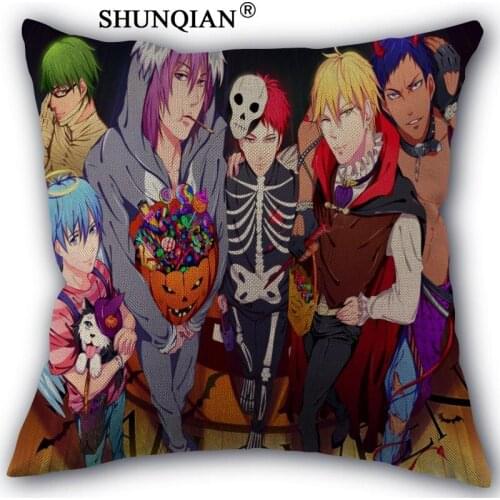 New Arrival kuroko no basuke Custom cotton Pillowcases zipper Custom Pillow Case More Size Custom your image gift