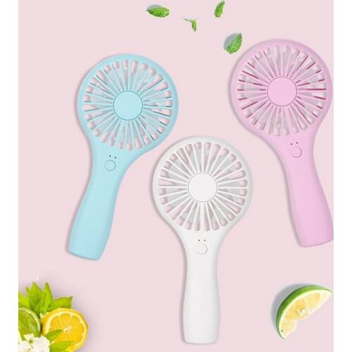 Mobile Handheld USB Charging Cable Portable Fan Rechargeable Battery Cycles Small Personal 2 Speed Adjustable Environmentally