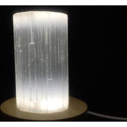 Natural Flash Selenite Tower Gypsum Crystals Cylinder Chatoyancy Stone Reiki Chakra Healing Gift