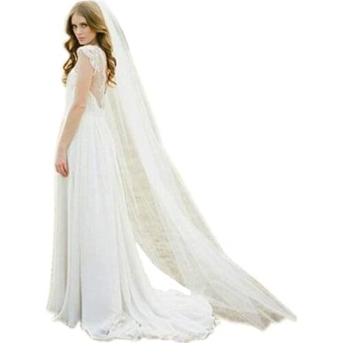 Wedding Bridal Veil Single Layer 2m Cathedral Veil with comb 2021