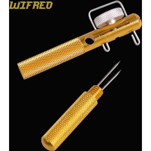Wifreo 1pc Metal fishing hook tier with hook Knot untie device Hook Snell Device Loop Making Fishing Tackle Tools