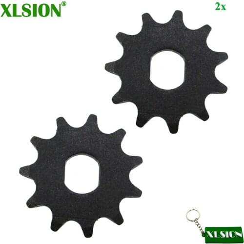 XLSION 2x Electric Scooter 11 Tooth Sprocket T8F Chain For Motor Engine Pinion Gear MY1020 Motor