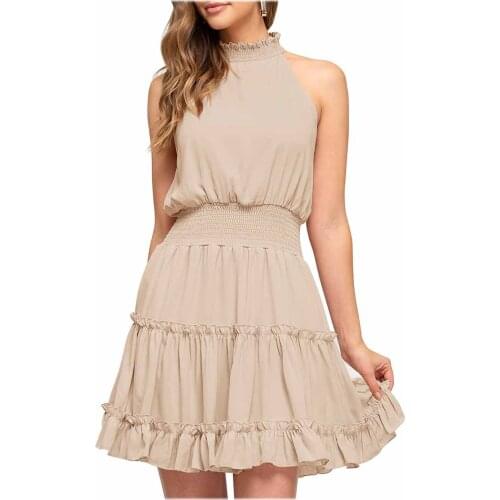 Однотонные летние платья ZeeWes China At AliExpress