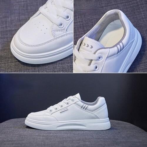 Women Shoes 2021 Casual Flats Shoes Women Fashion Non Slip White Shoes Women Platform Lace Up Running Shoes Sapatos De Mujer