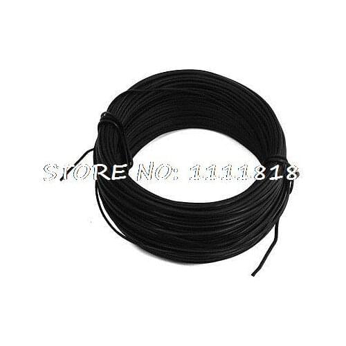 0.75mm x 21m Black Vinyl Covered Galvanized Iron Lining Wire Twist Tie