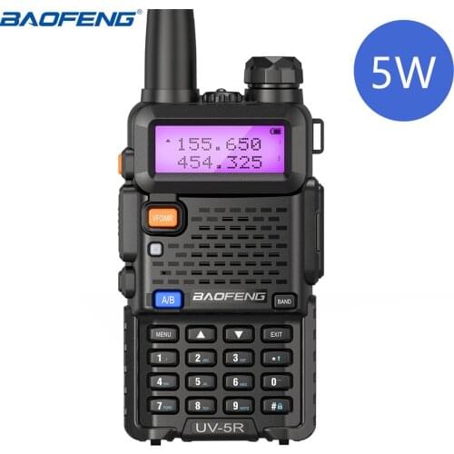 1/2pcs Baofeng UV-5R Walkie Talkie Professional CB Radio Station Transceiver 5W VHF UHF Portable UV5R Hunting Ham Radio