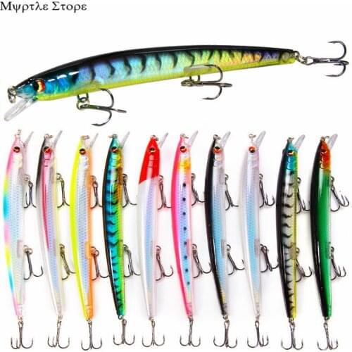 10pcs15.4g/13.5cm Mino Sink Slowly Fishing Accessories Lure Artificial Bait For Pike Striped Bass Crankbaits Fishing Lures Set