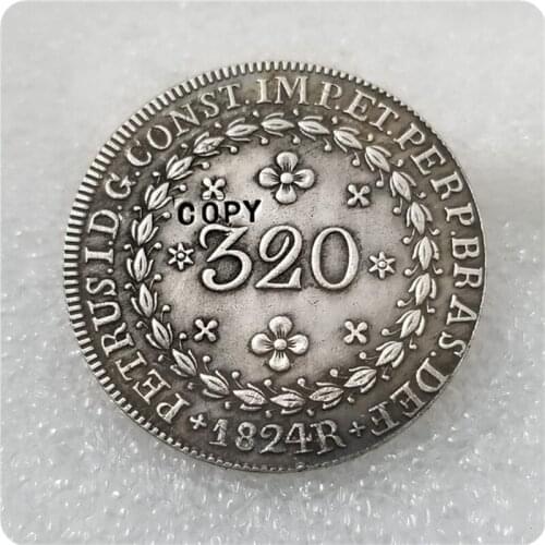1824 Brazil 320 Reis COPY COIN