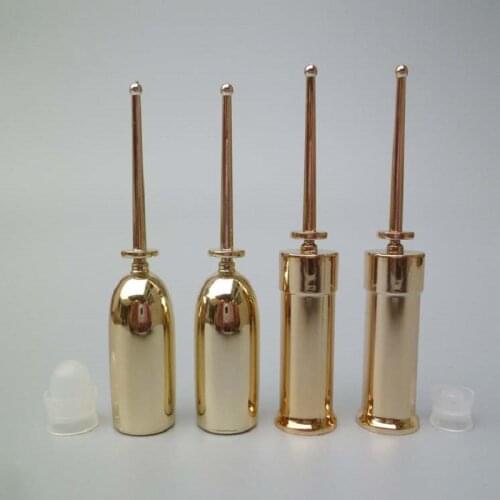 2ml 3ML gold airless bottle for lotion/emulsion/eye serum/essence/whitening sample test skin care cosmetic packing