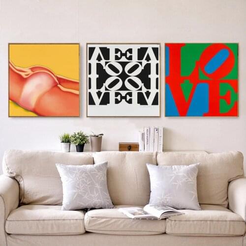 Abstract LOVE Sexy Hips Personality Poster Canvas Print Painting Wall Art Living Room Home Decoration