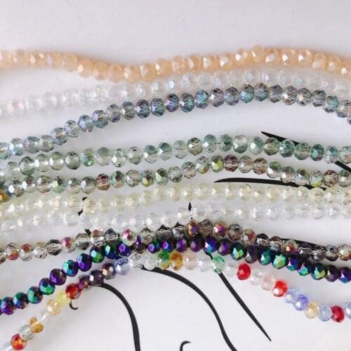 DIY Jewelry Accessories Symphony Multi-faceted Straight Hole Bead Bracelet Necklace Jewelry Accessories Material