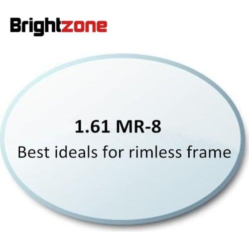 1.61 MR-8 High Quality Customized Rimless Glasses Optical Lenses Aspheric Lens Myopia Eyeglasses Prescription Lens Ocular