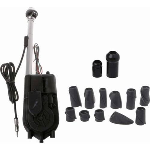 AUTO -Universal Car Auto Suv AM FM Radio Electric Power Automatic Antenna Aerial Kit 12V Exterior Vehicle Aerials Pro Auto Rep