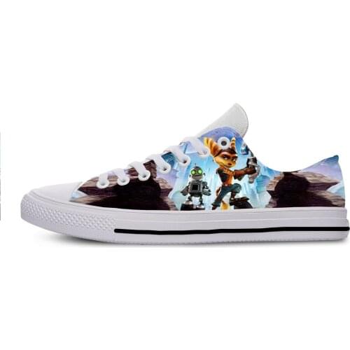 2019 Hot Cool Fashion Summer Sneakers Handiness Casual Shoes 3D Printed Cartoon Cute Funny Game For Men Women Ratchet Clank