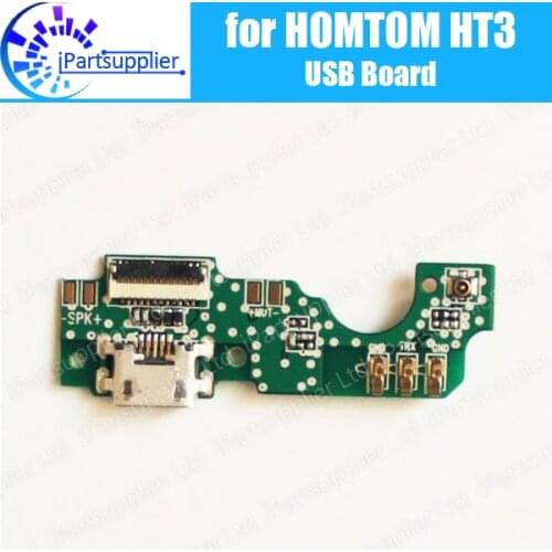 HOMTOM HT3 usb board + mic 100% Original Replacement USB Plug charging Board + Microphone Accessory For HOMTOM HT3 Pro