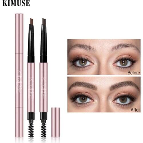 7 Colors Natural Makeup Double Head Super Fine Eyebrow Pencil Waterproof Long Lasting Easy Ware Eye Brow Make Up Pen QBMY