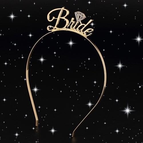 Team Bride Bridesmaid Tiara Crown Headband Bachelorette Hen Party Bride To Be Wedding Bridal Shower Night Decoration Gifts New