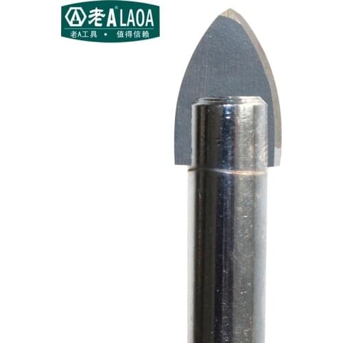 LAOA Ceramic Bit with Round Handle Tile Trepanning Tool Glass Bits Woodworking Tools