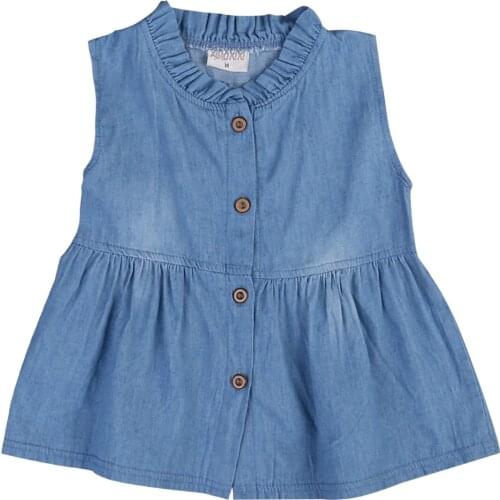 Licupiee Denim Dresses For Babies