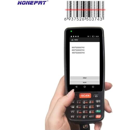 Hot Mobile Handheld PDA Machine POS Terminal With 1D Barcode Scanner and Built-in Thermal Printer