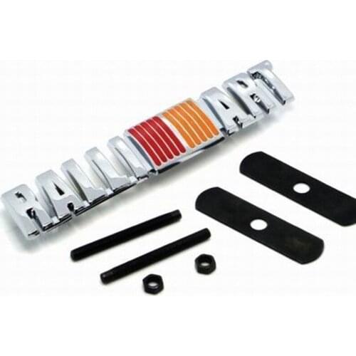 'RALLI ART' Logo Car Front Grille Car Emblem FIT FOR LANCER EVO 2016 NEW