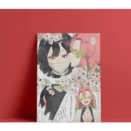 Mitsuri Obanai Kimetsu no Yaiba anime Painting wall Art Canvas for Living room home bedroom study dorm decoration prints