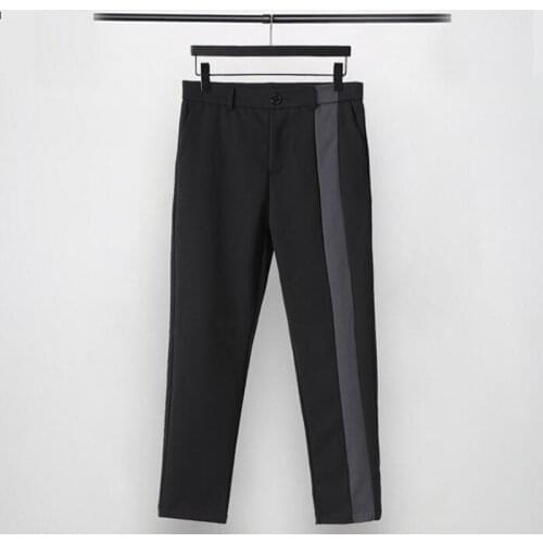Owen Seak Men Casual Pencil Pants Cotton Gothic Suit Mens Clothing Summer Women Ankle-Length Pant REGULAR Black Pants Size XXL