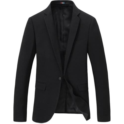 Black gentleman suit Jacket mens suit blazer spring new mens business casual suit blazer classic single button suit jacket