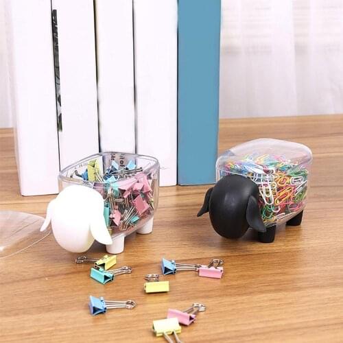 1 pcs Small Sheep Storage Tank Plastic Desktop Storage Box Toothpick Cotton Swab Box Storage Organizer Plastic Box Organizer Box
