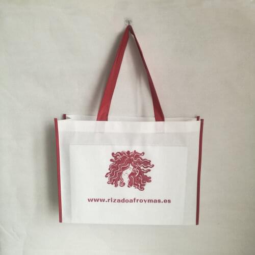 Wholesales 500pcs/lot Customized Logo Non Woven bags with handle Promotional Eco-friendly Fodable Shopping Bags Storage Tote Bag