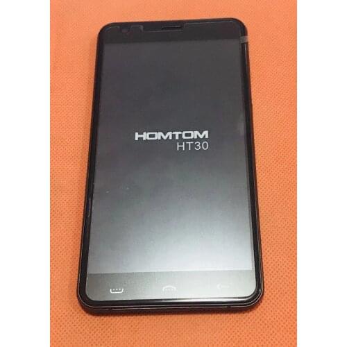 Used Original LCD Display +Digitizer Touch Screen+ Frame for HOMTOM HT30 MT6580 Quad Core 5.5 Inch HD Free shipping