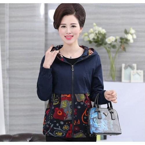 2018 autumn womens thin coat jacket large size top