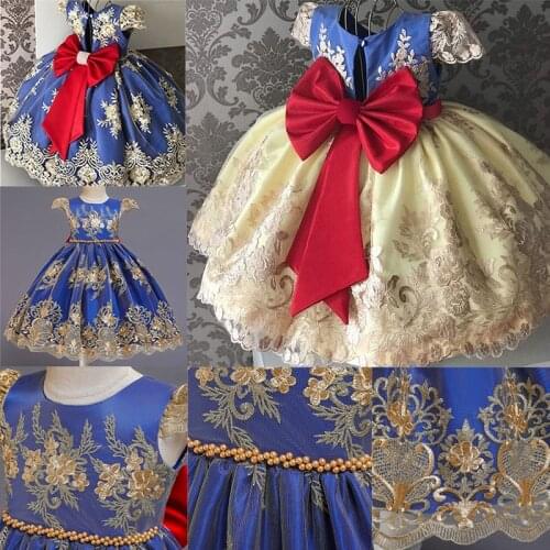 Autumn Clothes Baby Girl Wedding Birthday Christmas Costume Pageant Prom Gown Flower Girl VestidosPrincess Dress Children Dress