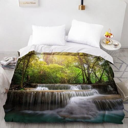1PCS Duvet Cover,3D HD Printing Quilt Cover 240x220/200x200/140x200/180x210,Forest Landscape Bedding King/Queen/Double,Drop Ship