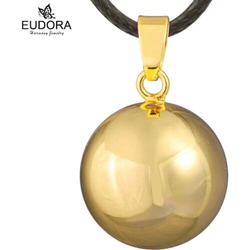 Gold Chime Bell Belly Necklace Harmony Bola Pendant Maternity Ball Dance Musical Bell Pregnancy Ball Mexico Bola Women Pendants