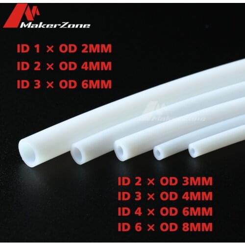 1Meter 1mm 2mm 3mm 4mm 6mm 8mm PTFE Tube For 3D Printer Parts Pipe Bowden J-head