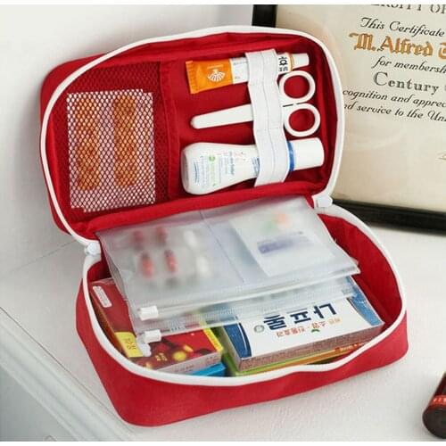 Empty Large First Aid Kit Emergency Box Portable Survival Bag Travel Outdoor Camping Big Capacity Home Car